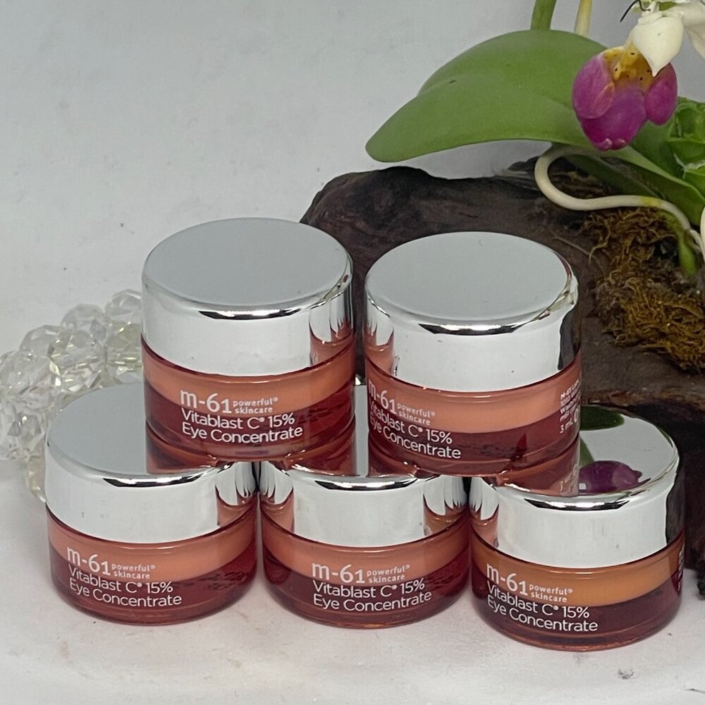 5x M-61 Vitablast C 15% Eye Concentrate - .1 oz Travel Size = .5 oz Total - New